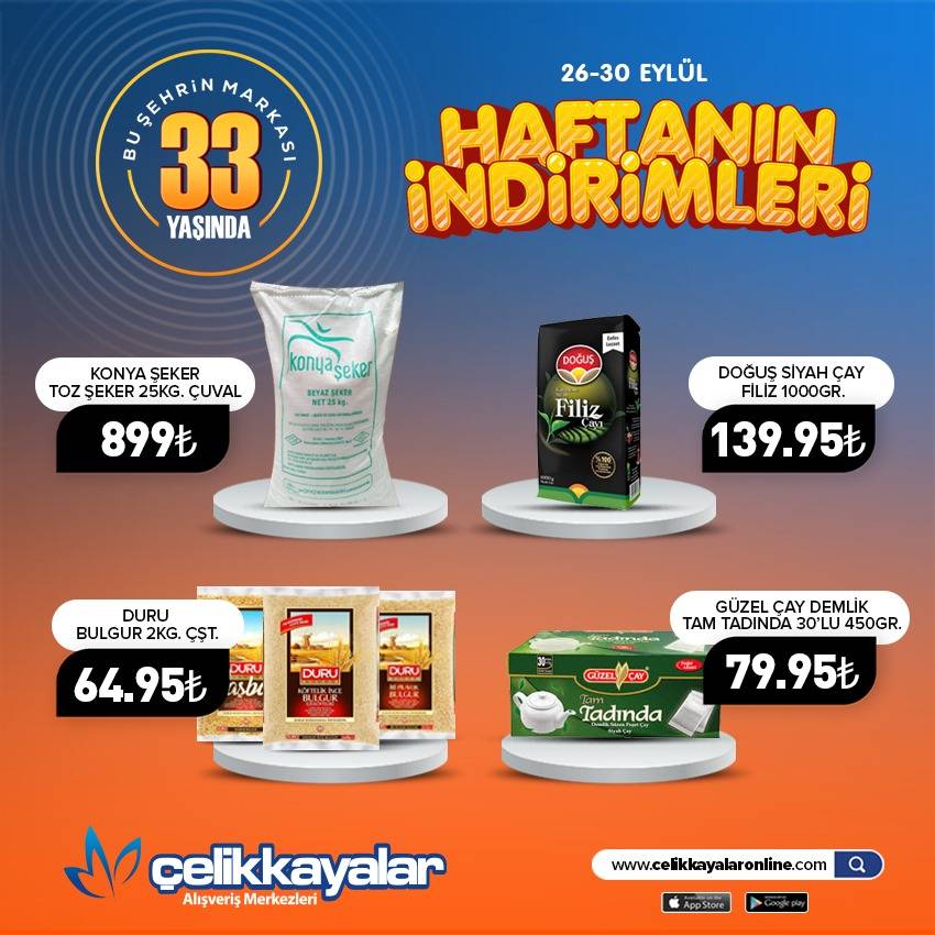 Çelikkayalar market, merakla beklenen indirim listesini duyurdu 11